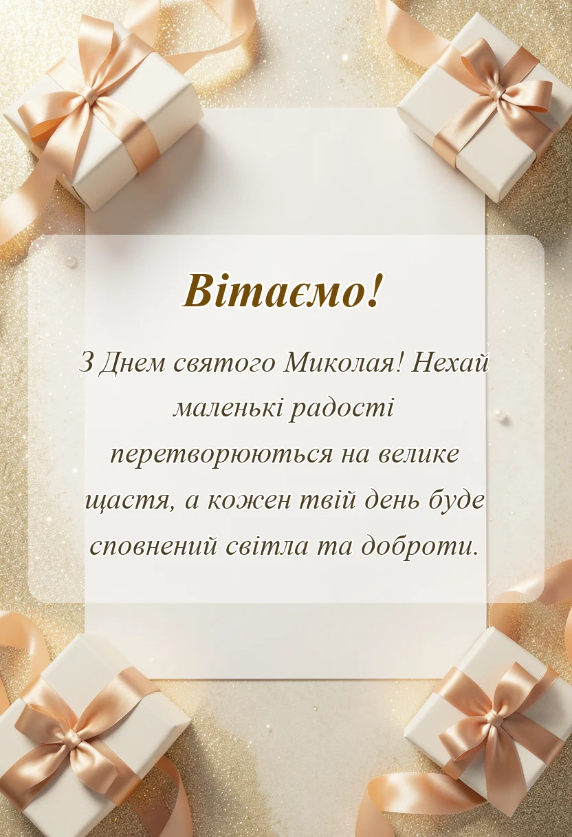 листівка з побажанням - картинки з днем святого миколая