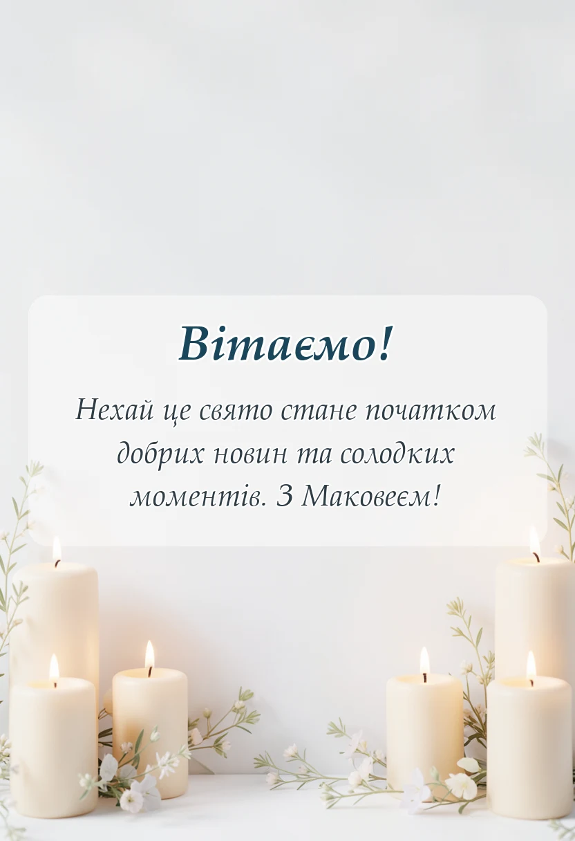 вітальна листівка - привітання з медовим спасом