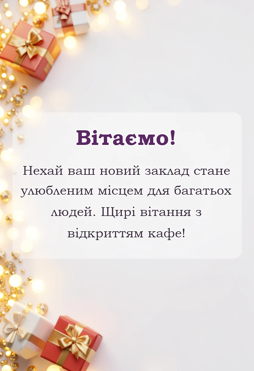 листівка з побажанням - картинки з відкриттям ресторану