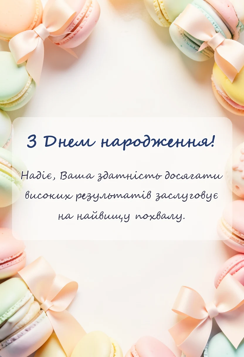 святкова картинка: привітання з днем народження надія