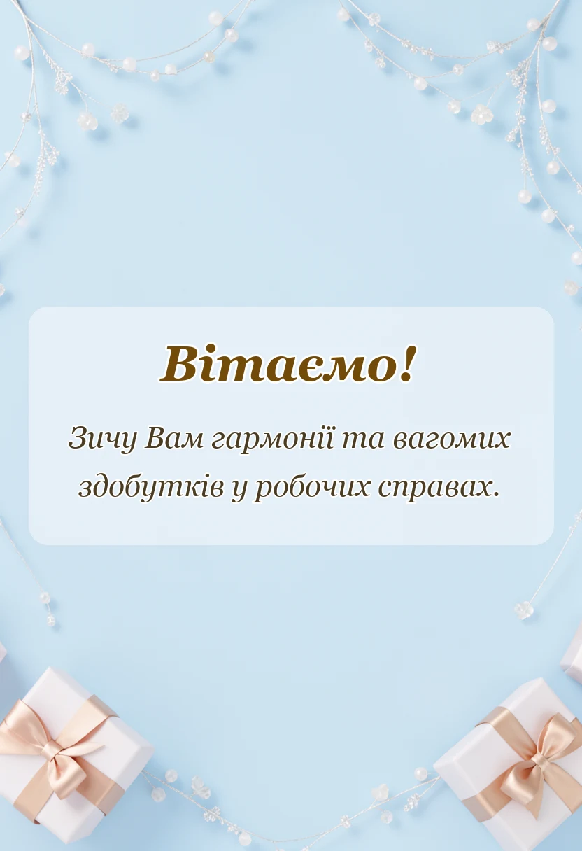 вітальна листівка - привітання з днем святого миколая