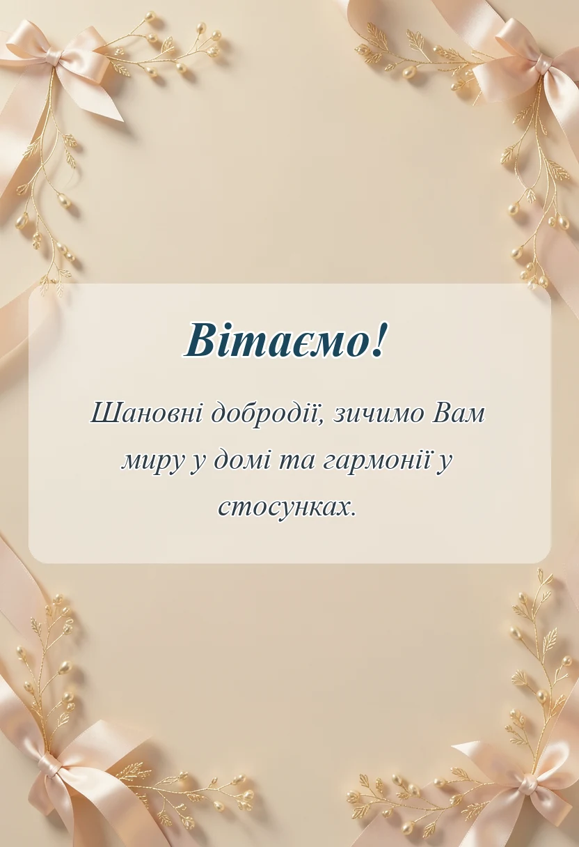 унікальна листівка - привітання з днем сім'ї
