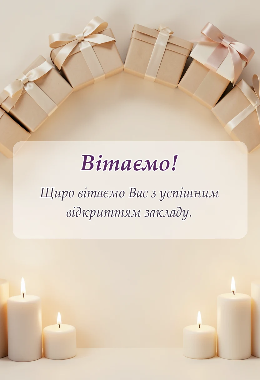 красива листівка: картинки з відкриттям магазину салону кавярні чи іншого закладу своїми словами
