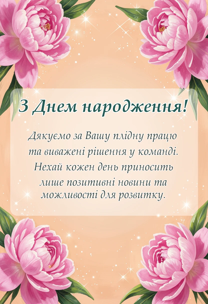 красива листівка: короткі побажання на день народження