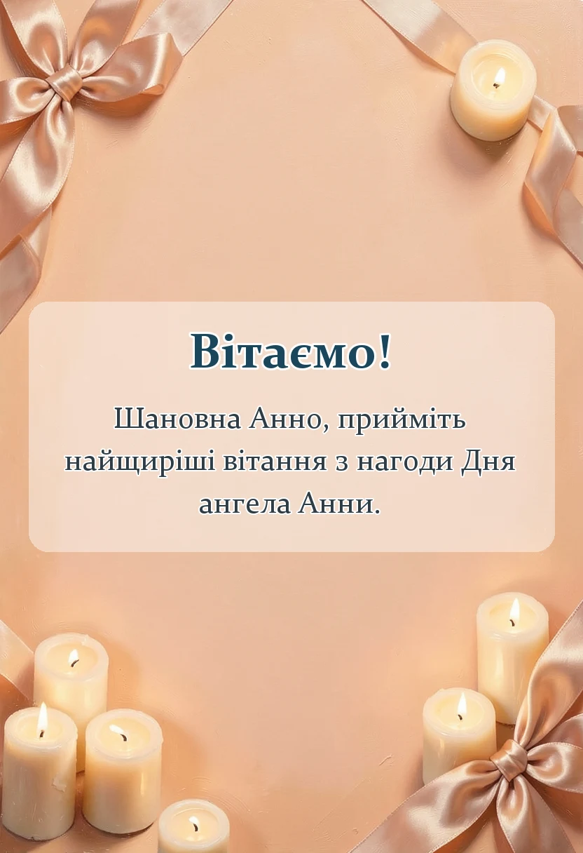 вітальна листівка - картинки з днем ангела анни