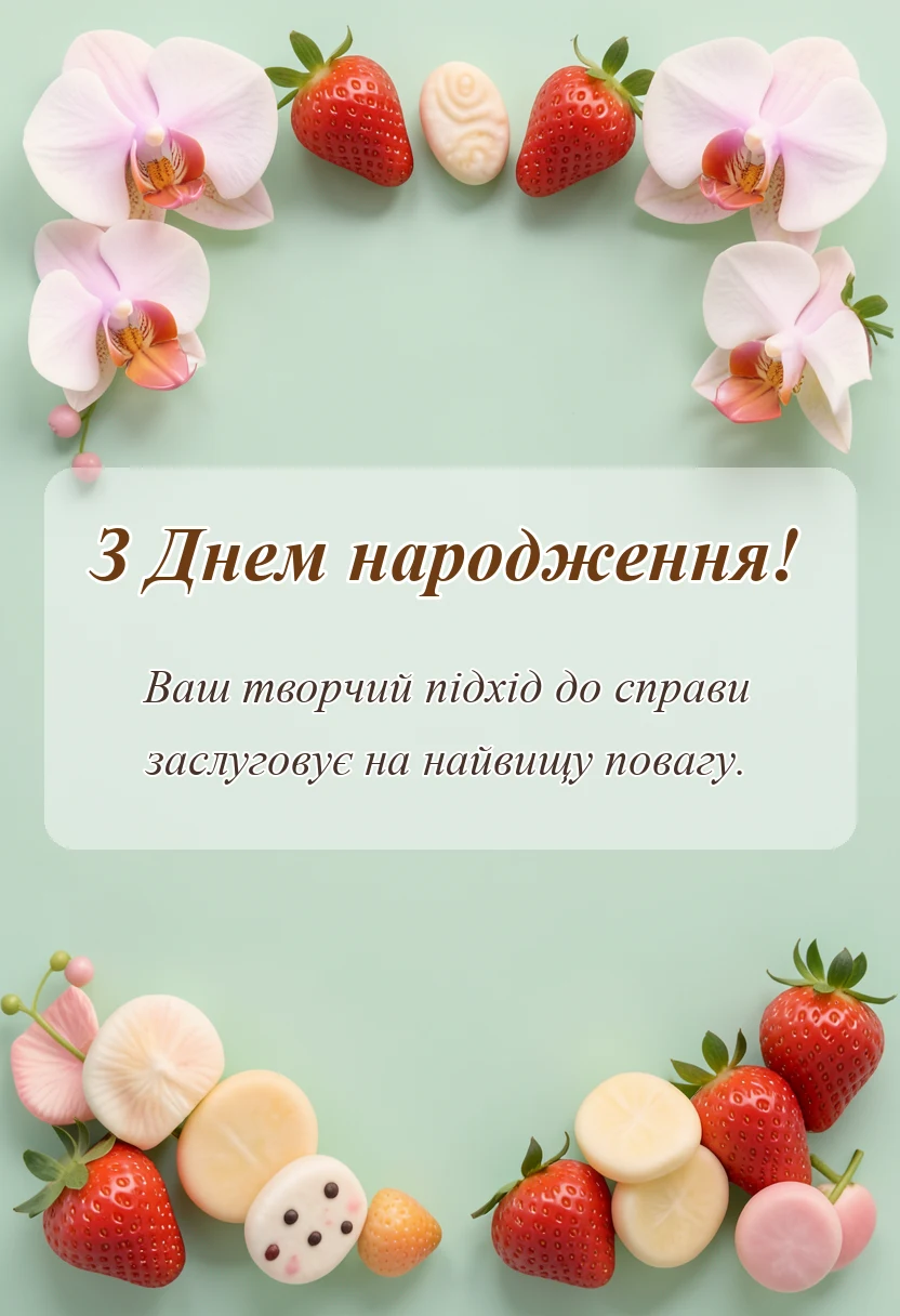листівка з побажанням - привітання перукаря з днем народження