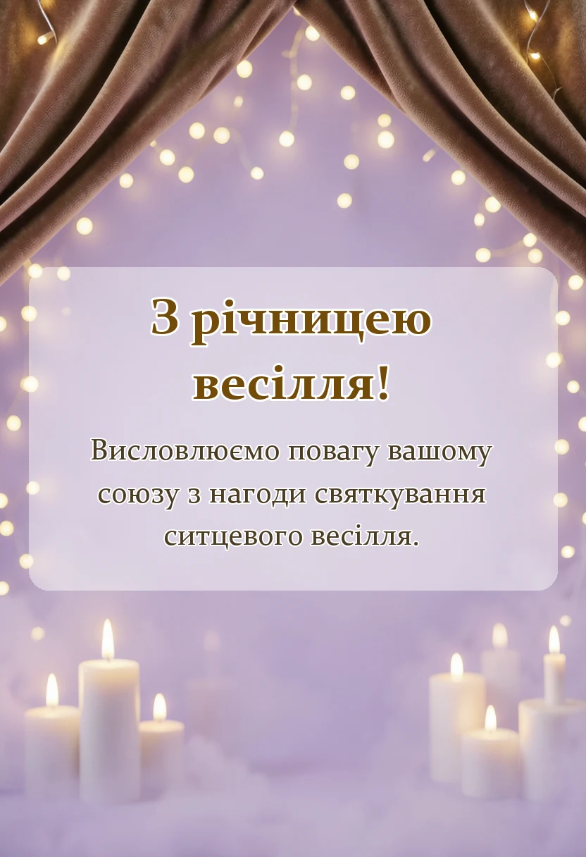 святкова картинка: картинки з ситцевим весіллям