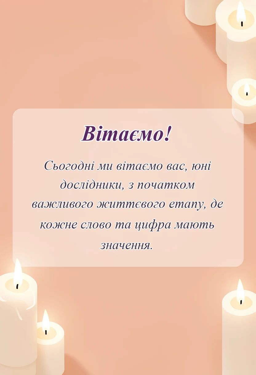 унікальна листівка - цікаві слова для першокласників