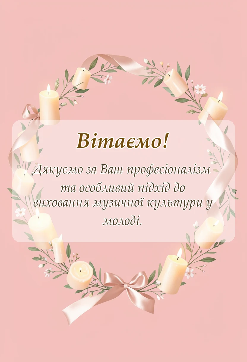 святкова картинка: подяка вчителю музики своїми словами