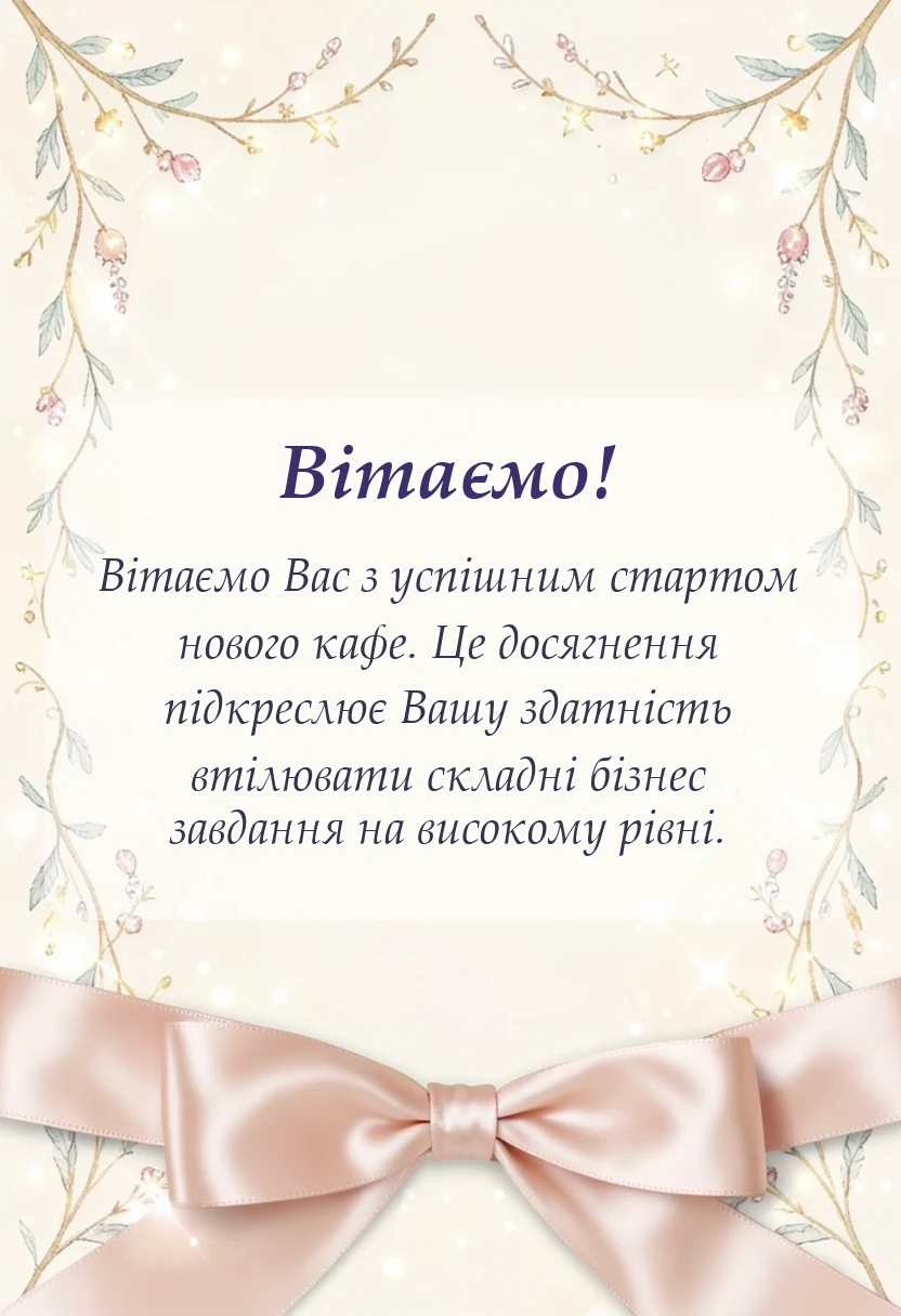 святкова картинка: картинки з відкриттям ресторану