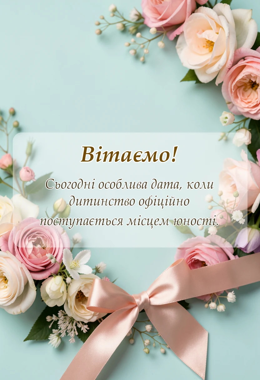 красива листівка: привітання з днем народження 18 років хлопчику