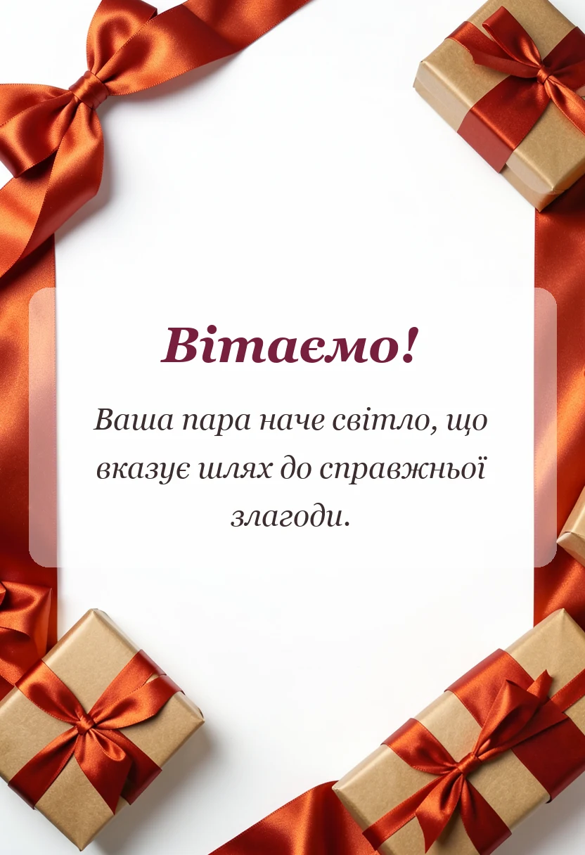 листівка з побажанням - привітання з річницею весілля 40 років