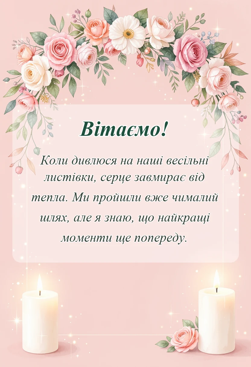 вітальна листівка - картинки з днем весілля чоловіку