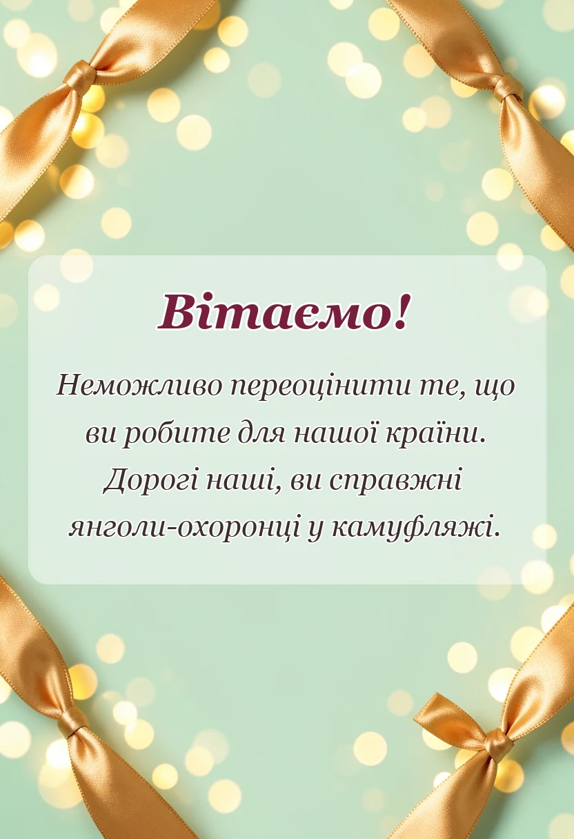 красива листівка: подяка за допомогу зсу своїми словами