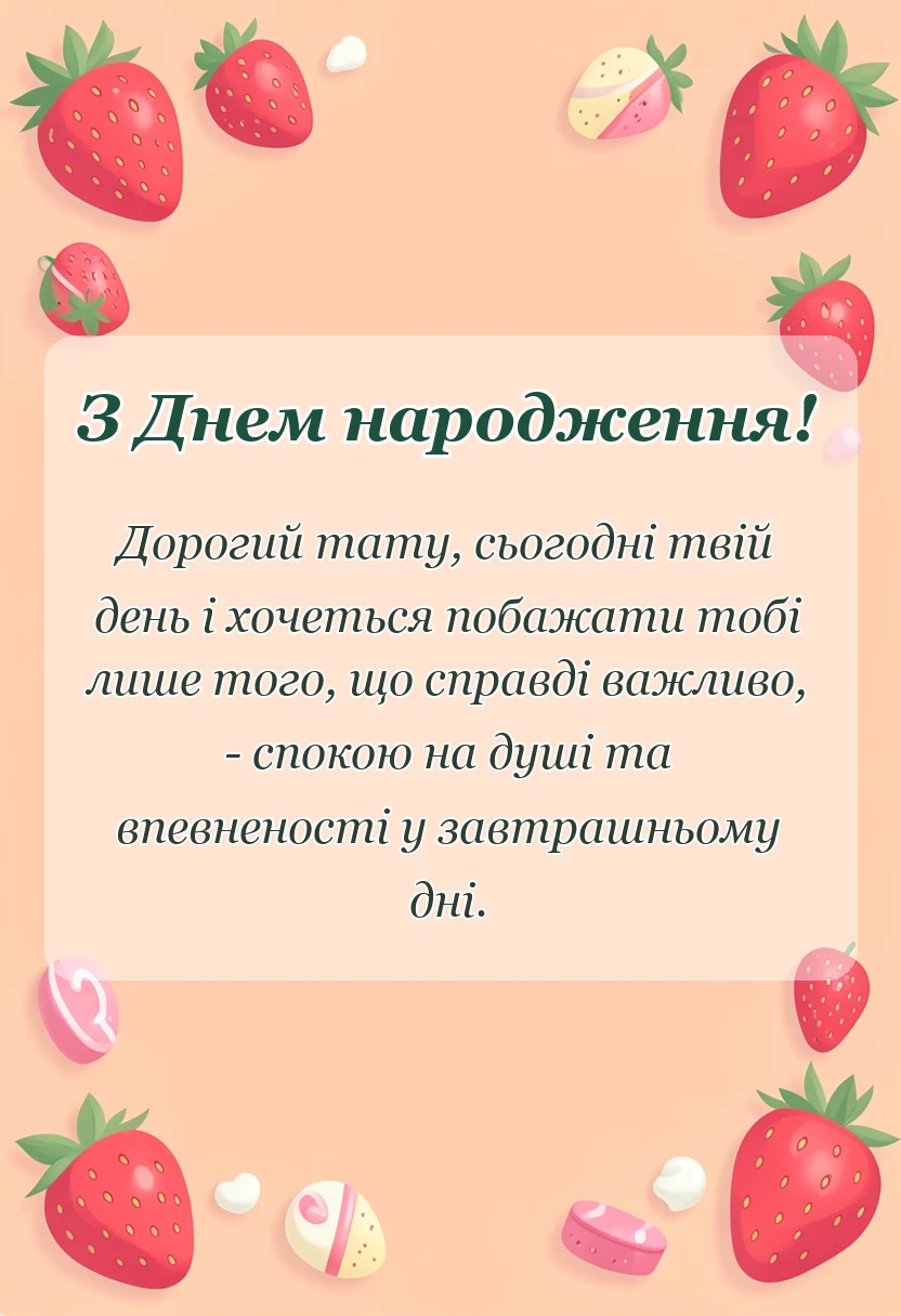 святкова картинка: привітання свекру