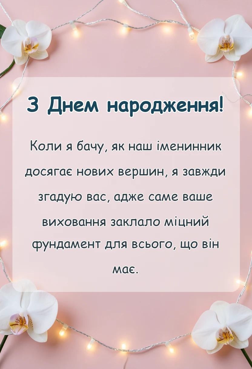 вітальна листівка - картинки привітання з іменинником батькам
