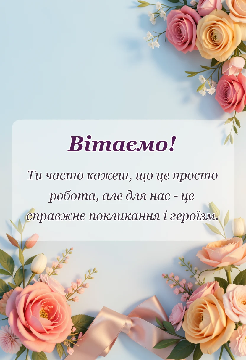 святкова картинка: привітання з професійним святом поліції