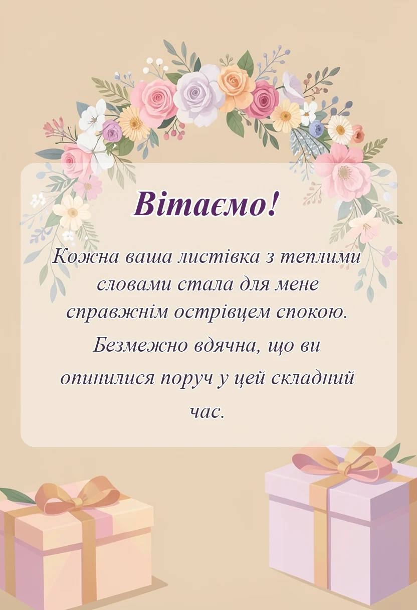 вітальна листівка - подяка за співчуття картинки