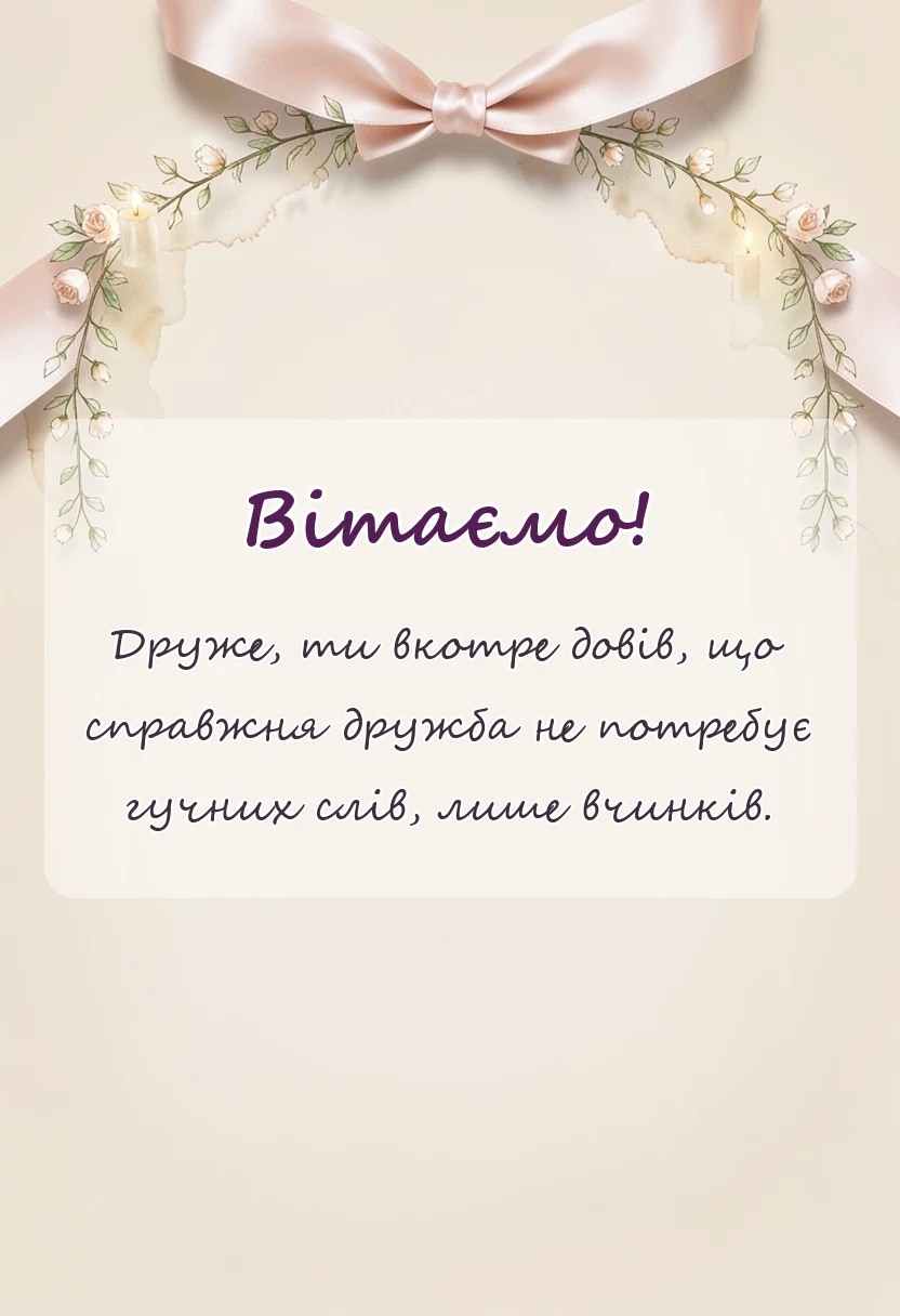 унікальна листівка - гарні слова подяки за допомогу