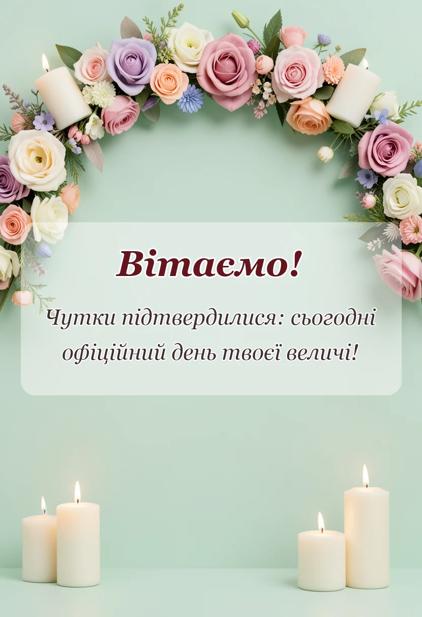 вітальна листівка - привітання з днем ангела анни