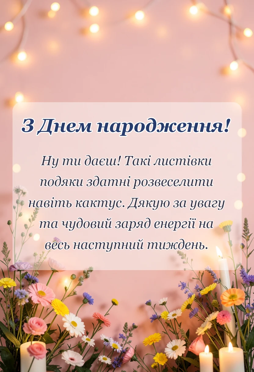 красива листівка: дякую за привітання картинки та листівки у відповідь у прозі