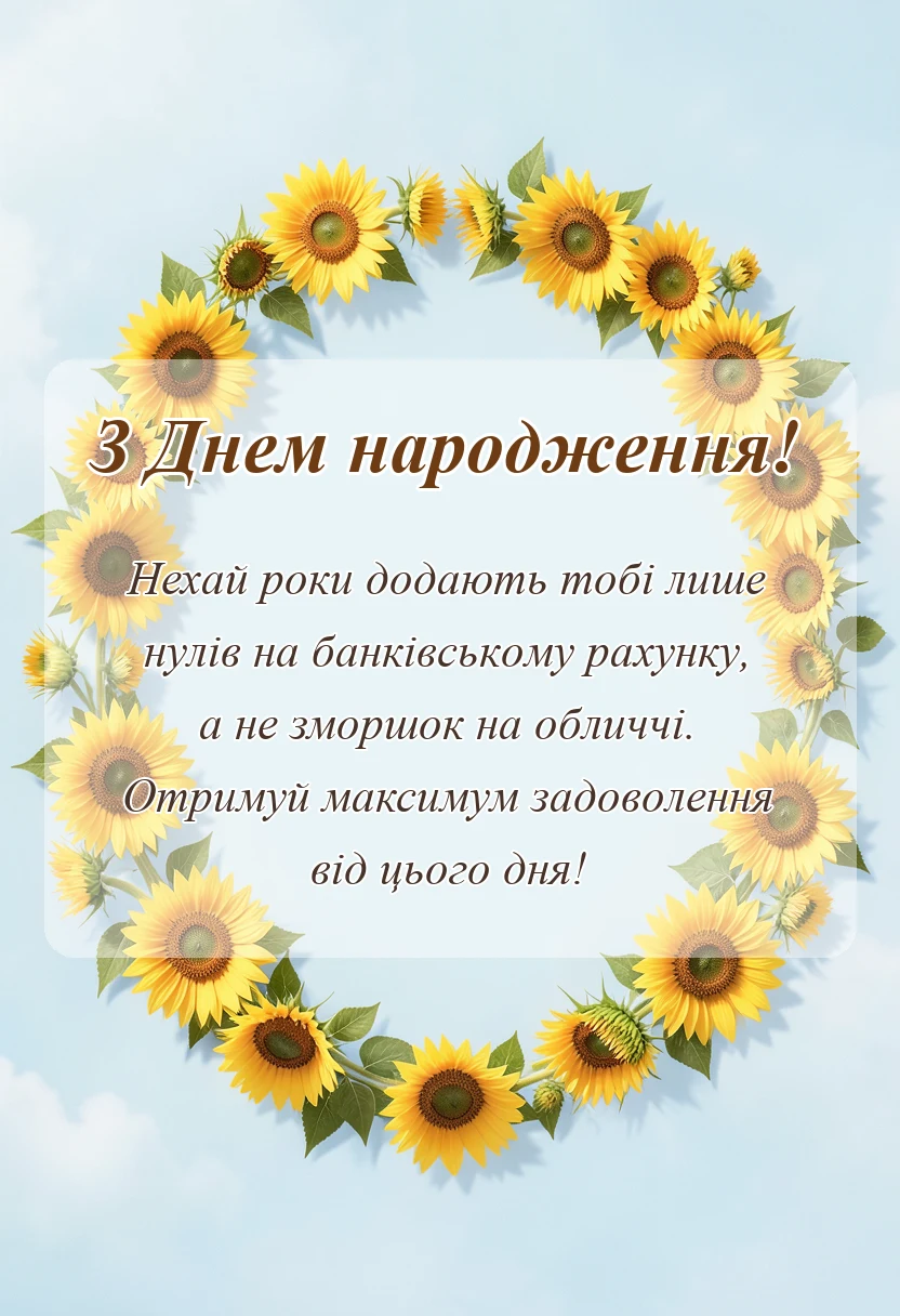 красива листівка: короткі побажання на день народження