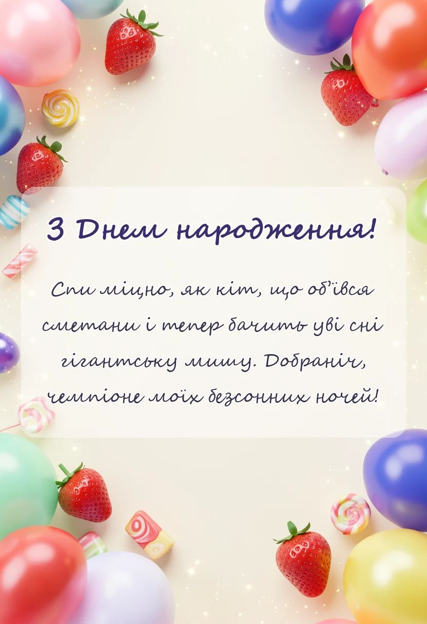 листівка з побажанням - ніжні побажання на добраніч солодких снів