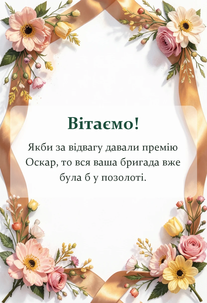 красива листівка: подяка за допомогу зсу своїми словами