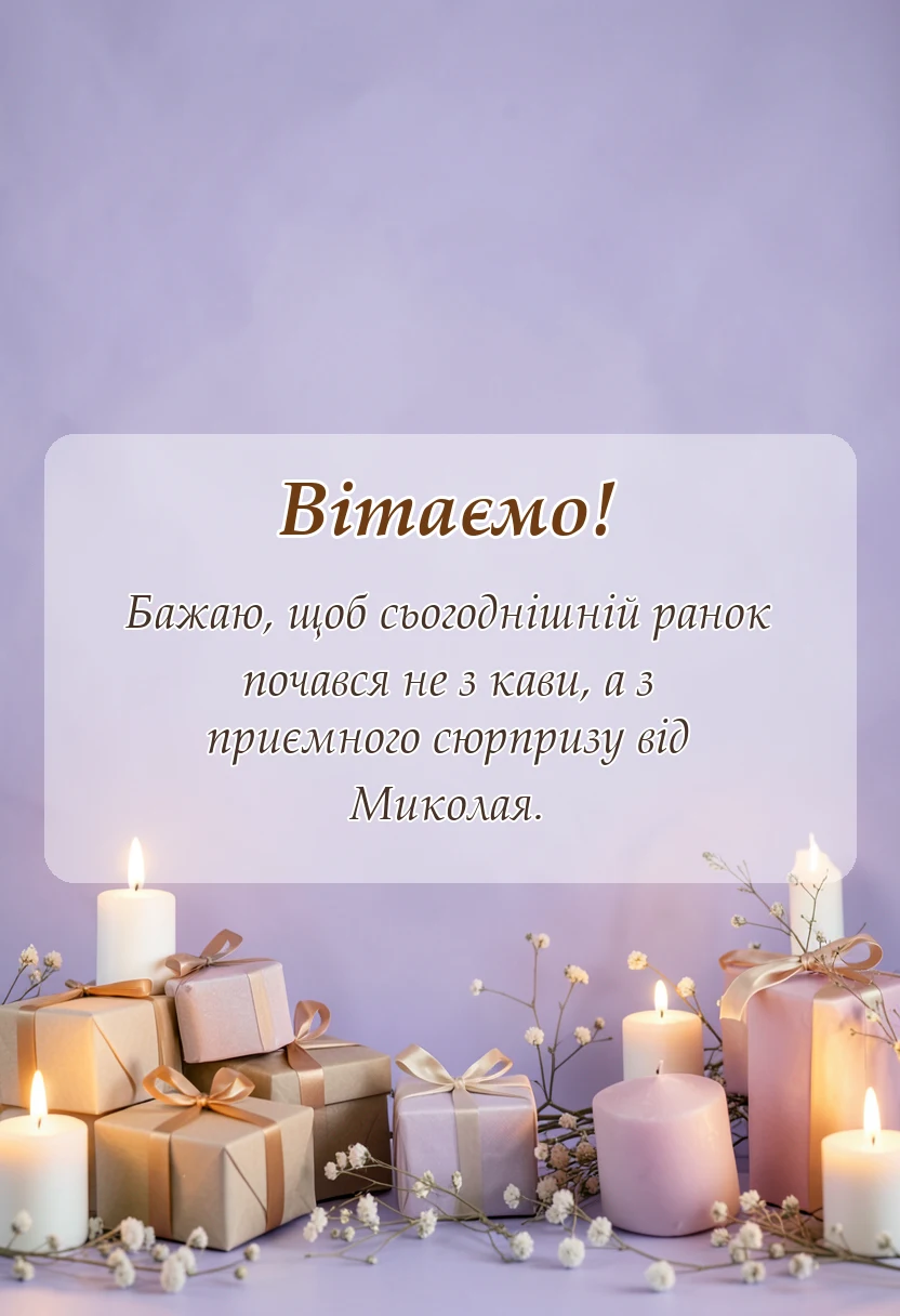унікальна листівка - картинки з днем святого миколая