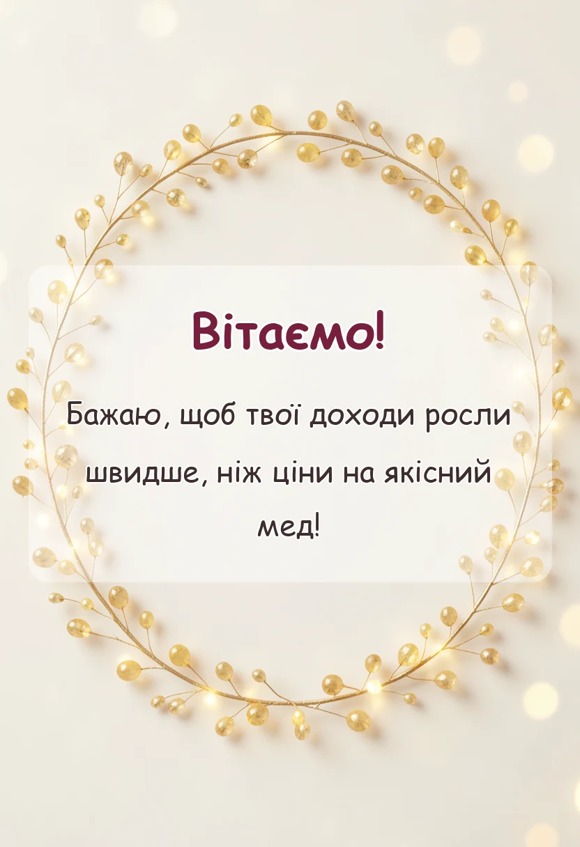 унікальна листівка - привітання з медовим спасом