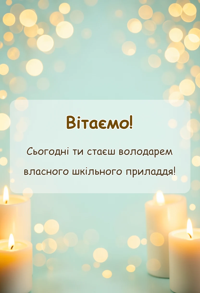 святкова картинка: цікаві слова для першокласників