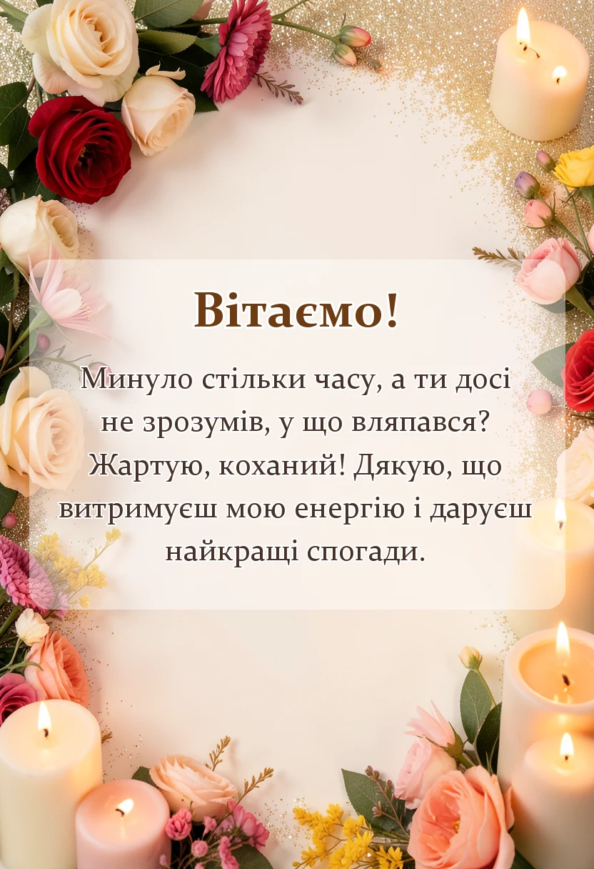 вітальна листівка - картинки з днем весілля чоловіку