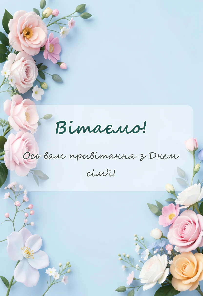 унікальна листівка - картинки з днем сім'ї