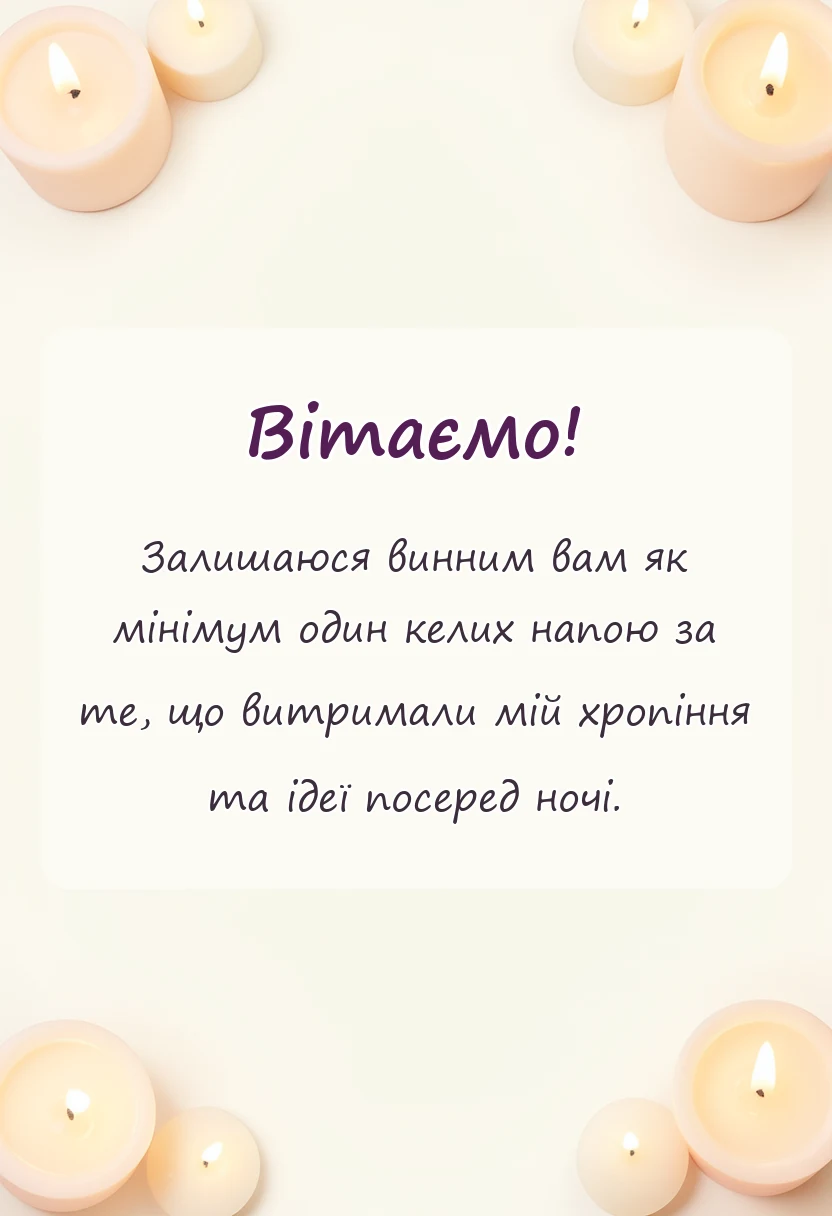 красива листівка: подяка за гарний відпочинок своїми словами