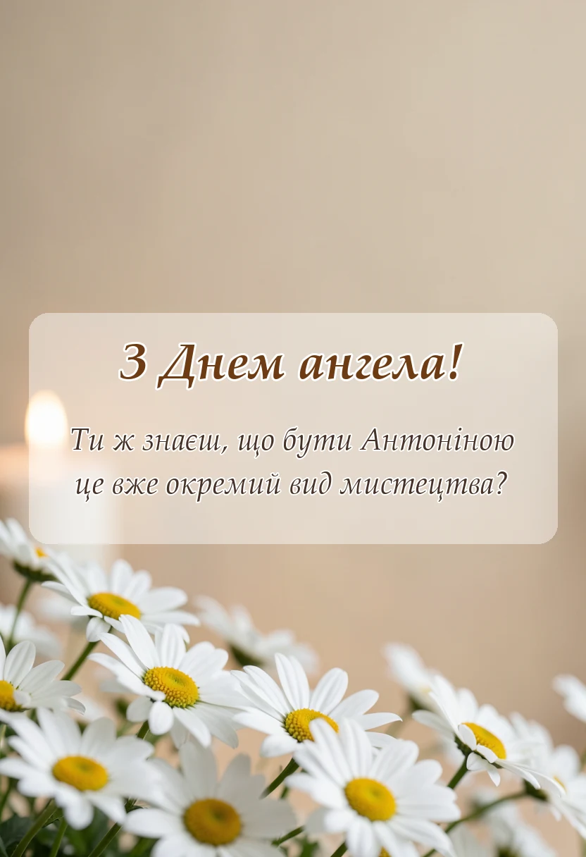 святкова картинка: день ангела антоніни