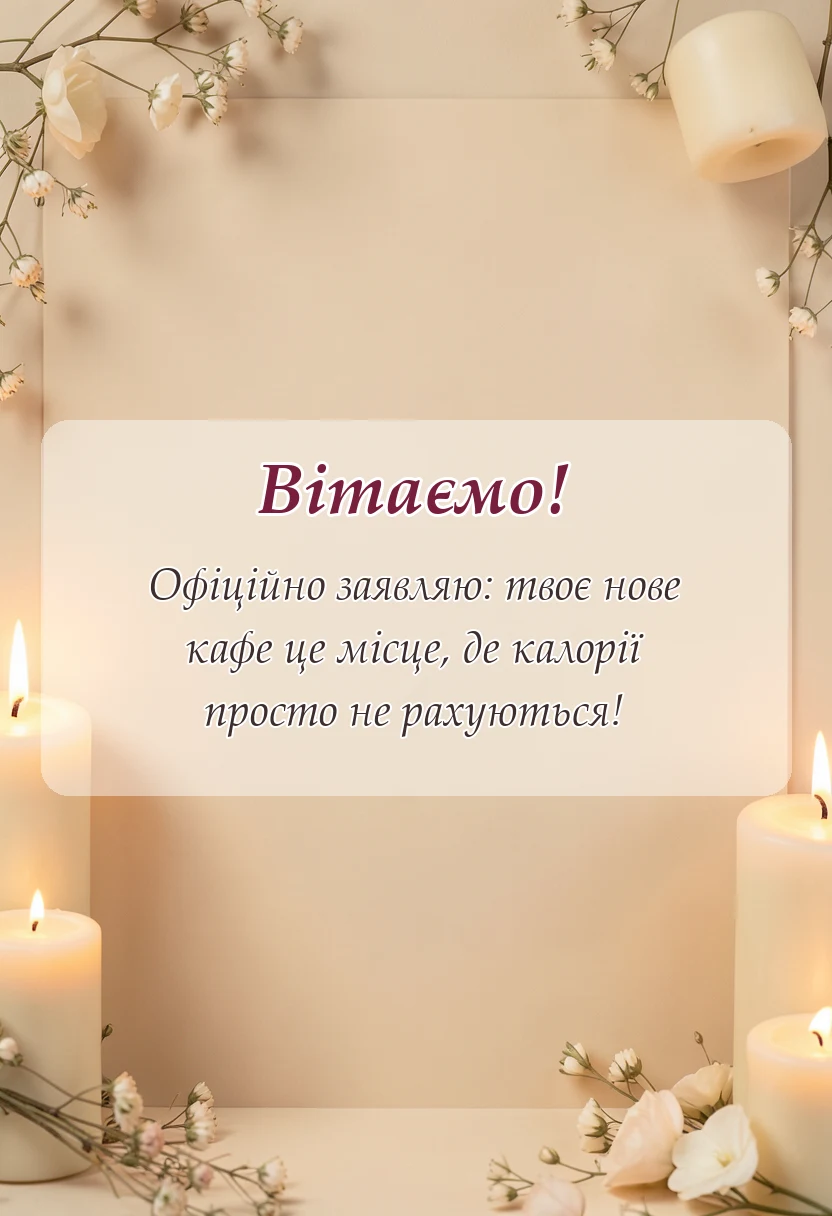 унікальна листівка - картинки з відкриттям ресторану