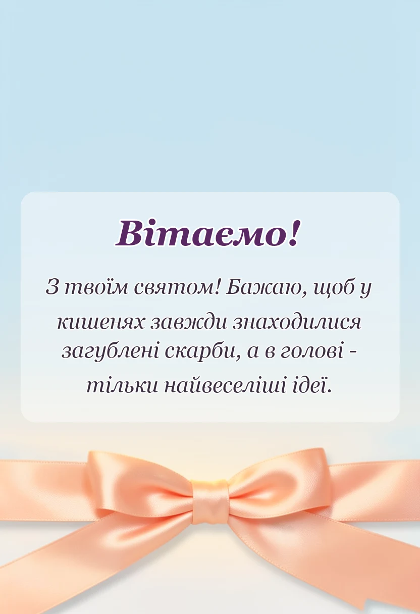 листівка з побажанням - привітання з всесвітнім днем дитини