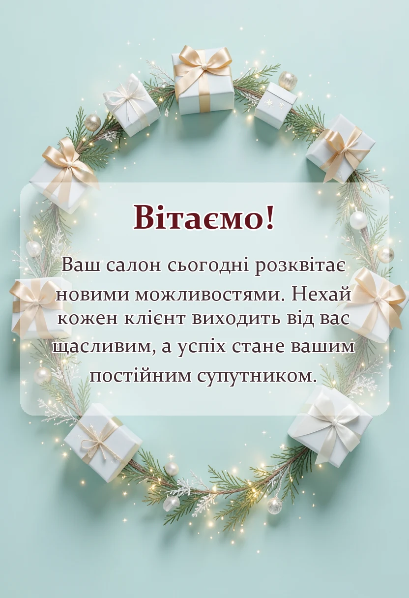 унікальна листівка - картинки з відкриттям магазину салону кавярні чи іншого закладу своїми словами