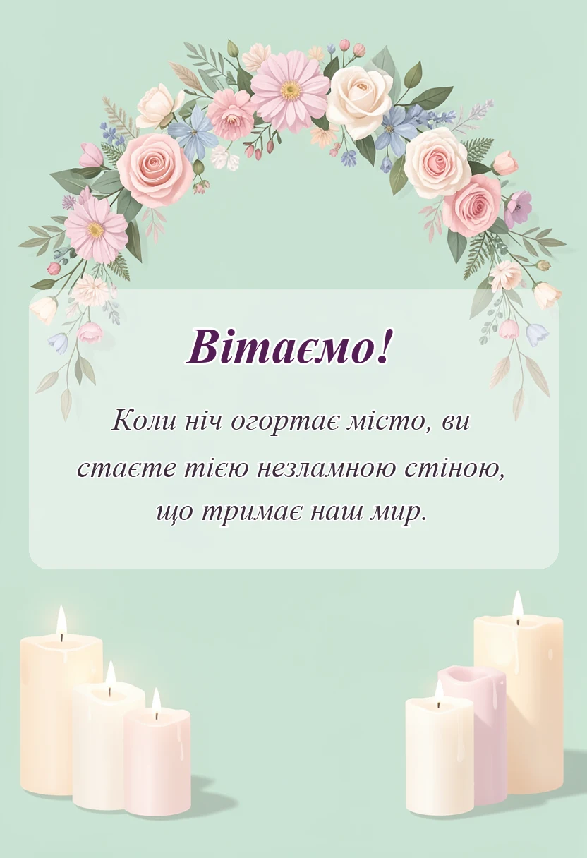 унікальна листівка - картинки з професійним святом поліції