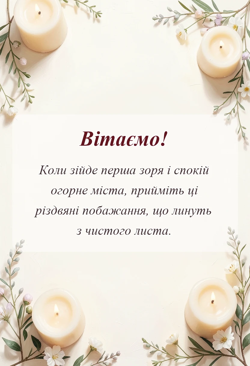 унікальна листівка - листівки з різдвом христовим