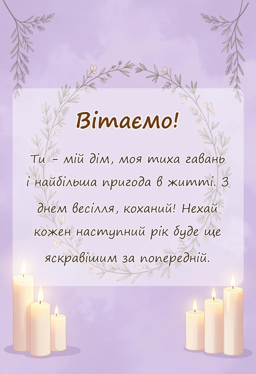 листівка з побажанням - картинки з днем весілля чоловіку