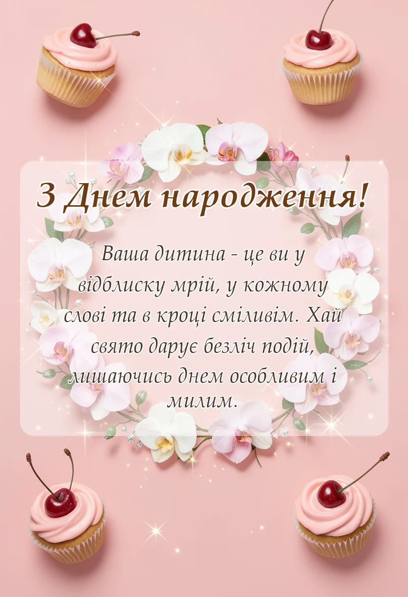 унікальна листівка - картинки привітання з іменинником батькам
