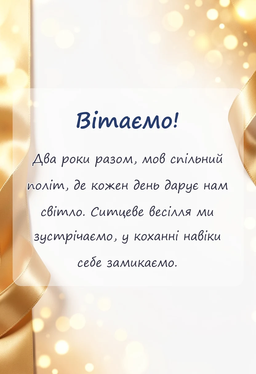 листівка з побажанням - картинки з роком весілля своїми словами
