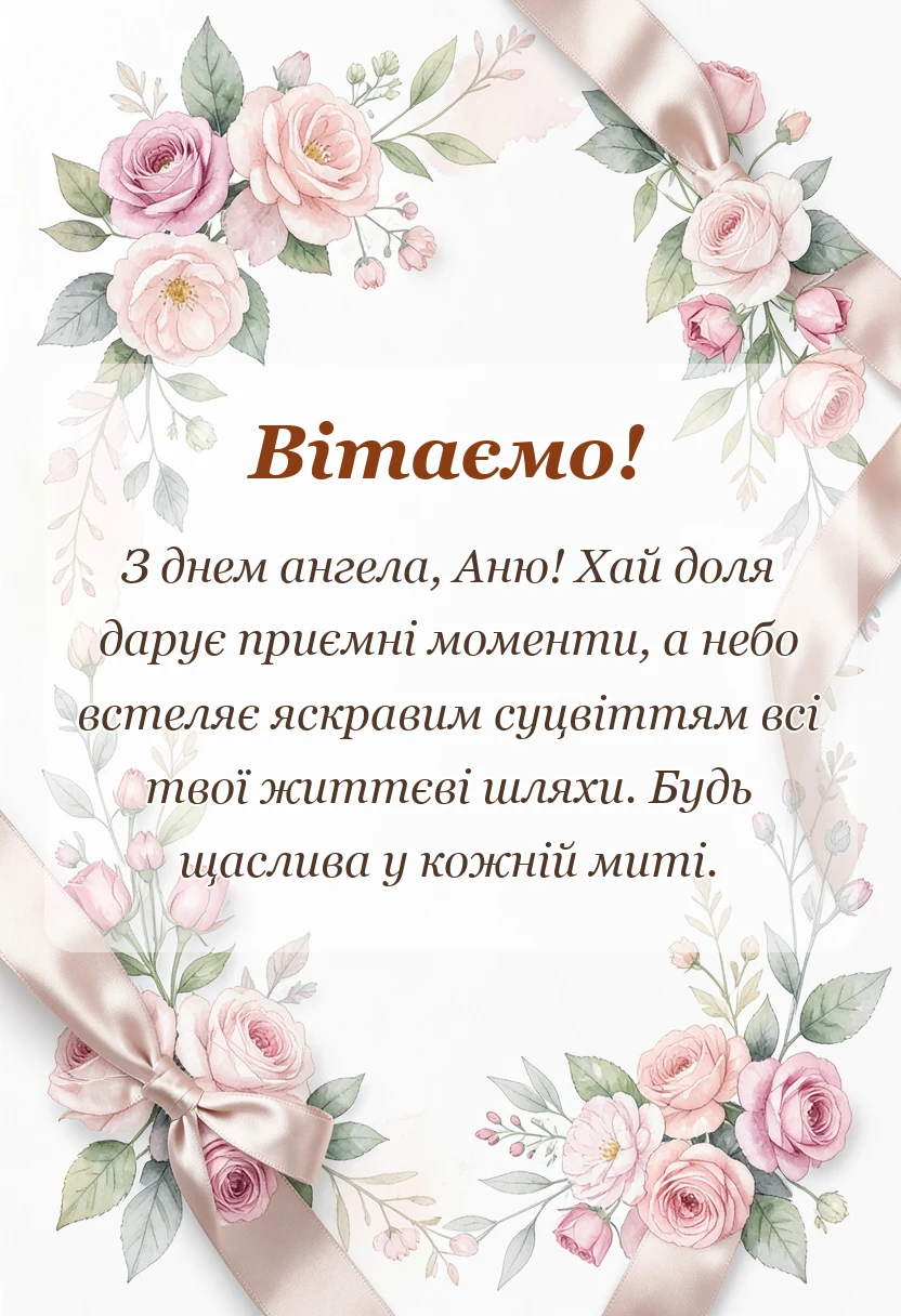 святкова картинка: картинки з днем ангела анни