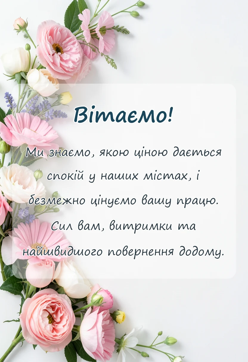 унікальна листівка - подяка за допомогу зсу своїми словами