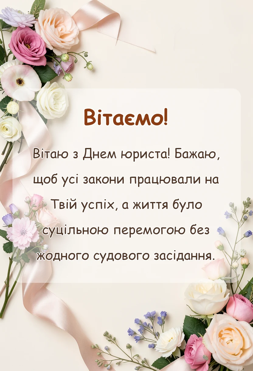 листівка з побажанням - привітання з днем юриста прикольні
