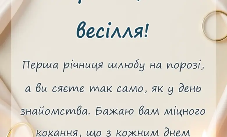 вітальна листівка - картинки з ситцевим весіллям