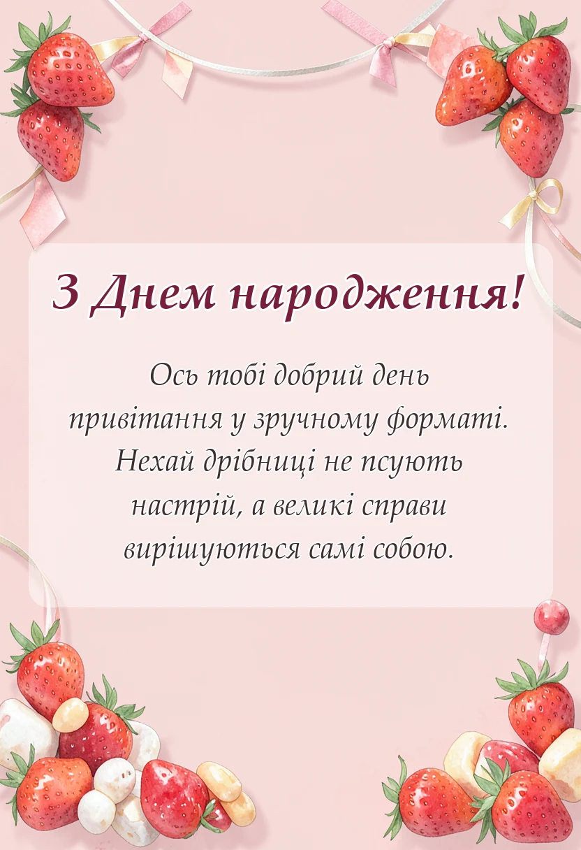 унікальна листівка - побажання гарного дня картинки