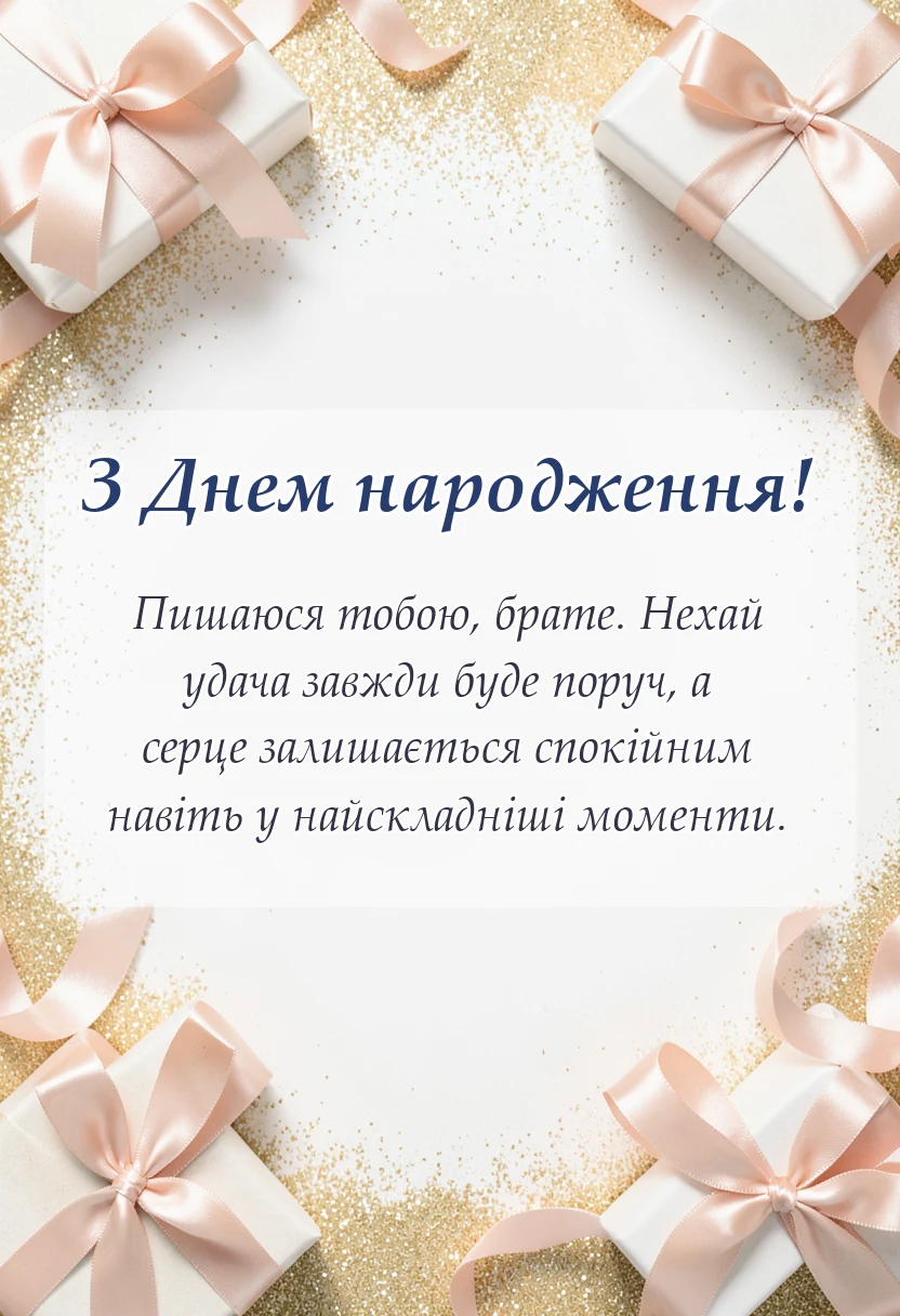 листівка з побажанням - привітання з днем народження для брата військового короткі смс проза щирі слова