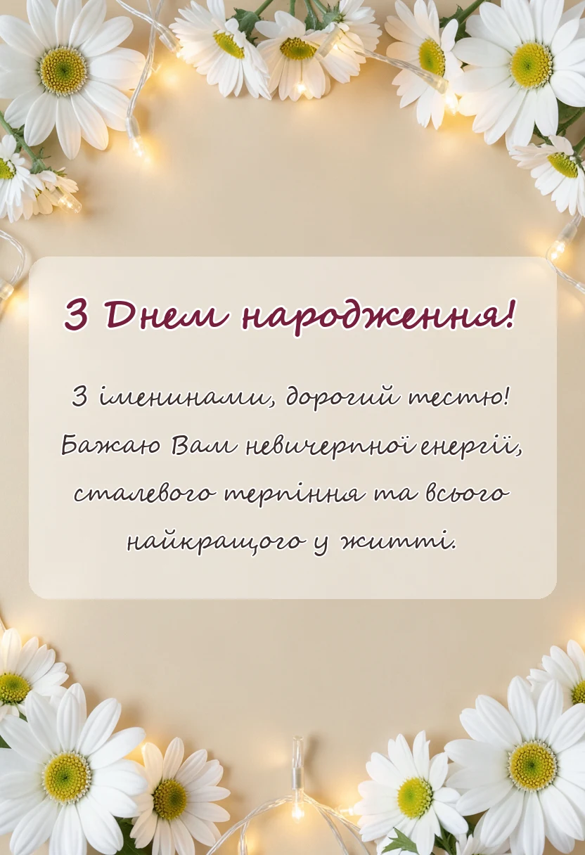 святкова картинка: привітання з днем народження для тестя